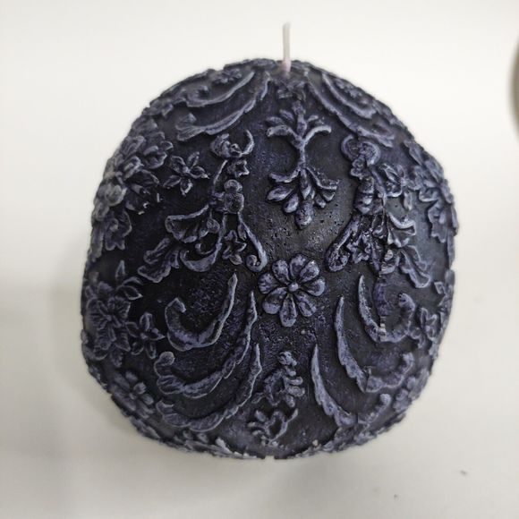 Skull Bleeding Candle Blue Texture Goth Halloween Bleeds Red Large Decor… - Picture 6 of 10